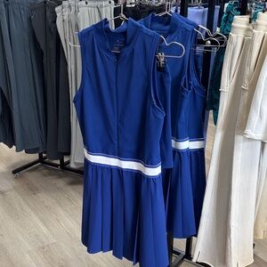 Elegant Blue Sleeveless Dress
